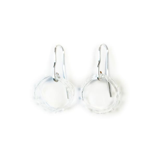 Pendientes Lluvia Blanco pendientes lluvia