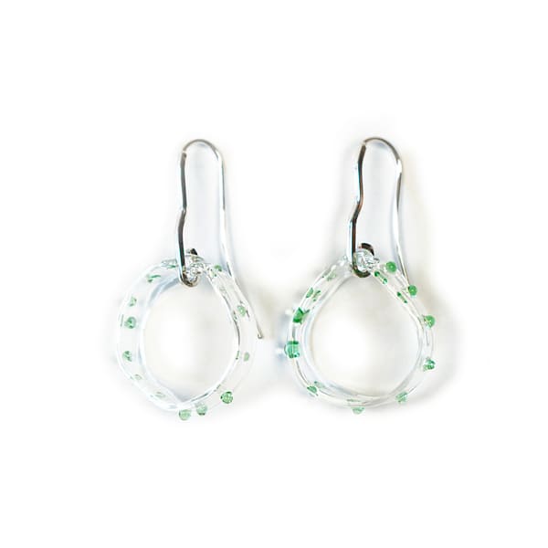 Pendientes LLuvia Verde pendientes lluvia